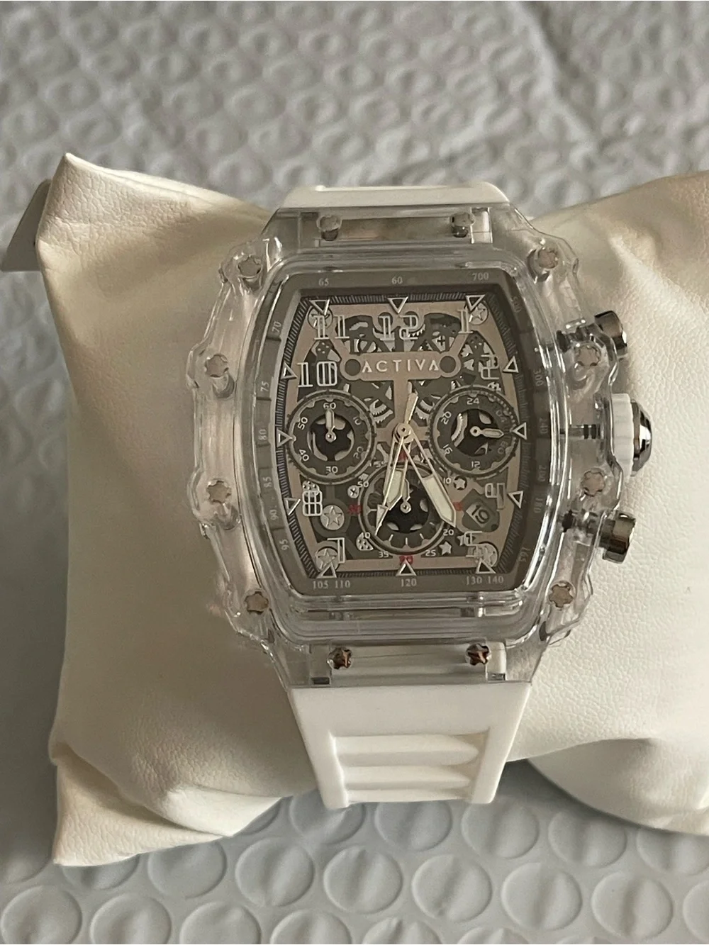 Activa Fury X Invicta Men's Watch w/ Skeleton Dial - 44.3mm, White (ACW2305-004)
